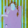 Frau mit Marionette